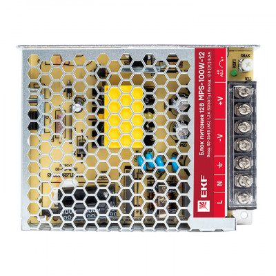 Фотография Блок питания 12В MPS-100W-12 EKF Proxima, артикул mps-100w-12