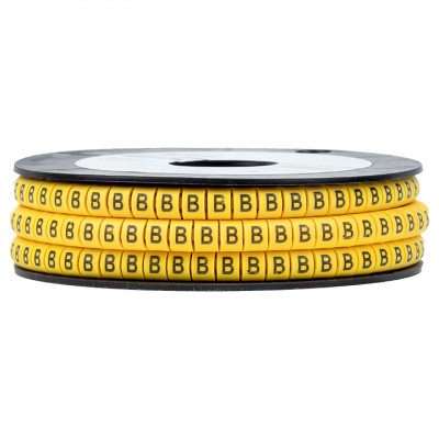 Фотография Маркер кабельный 4,0 мм2 B (500 шт.) (ЕС-2) EKF PROxima, артикул plc-KM-4-B