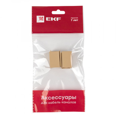 Фотография Соединитель (16х16) (4 шт) светлое дерево EKF-Plast, артикул conl-16-16x4