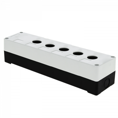 Фотография Корпус КП105 пластиковый 5 кнопок белый EKF PROxima, артикул cpb-105-w