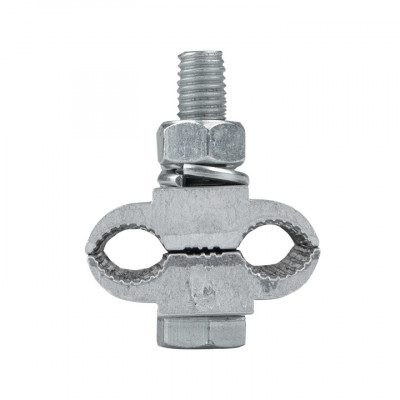 Фотография Зажим соединительный плашечный 3 болта М6 (D провода 9,6...11,4 мм) ПА-2-2 EKF PROxima, артикул pa-2-2