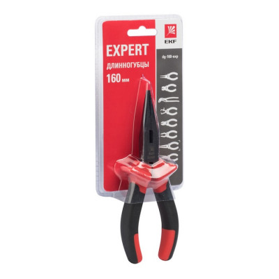 Фотография Длинногубцы Expert 160 мм EKF PROxima, артикул dg-160-exp