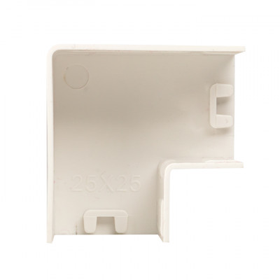 Фотография Поворот 90 гр. (25х25) (4 шт) белый EKF-Plast, артикул abw-25-25x4