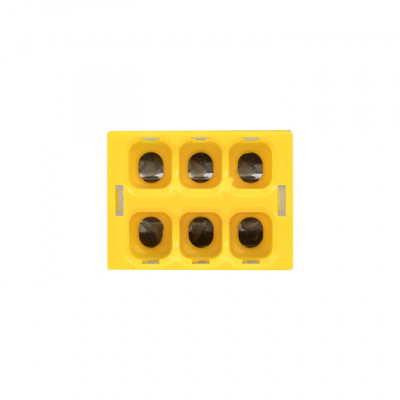 Фотография Клемма СМК 2273-246 (с пастой) 6 отверстий 0,5-2.5мм2 (4шт.) EKF PROxima, артикул plc-smk-2273-246r