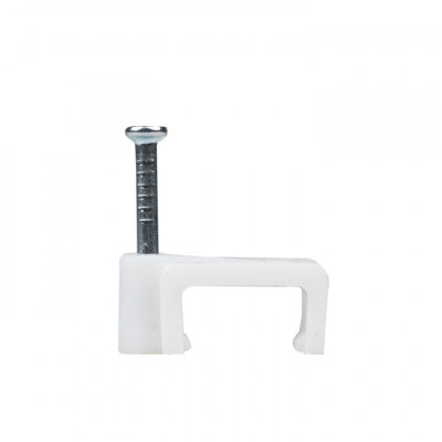 Фотография Скоба крепежная квадратная (плоская) (10мм.) (50шт.) EKF PROxima, артикул plcn-ss-10