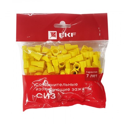 Фотография Соединительный изолирующий зажим с лепестками СИЗ-Л 7 (3-8,5мм2) (100шт.) EKF PROxima, артикул plc-cl-7