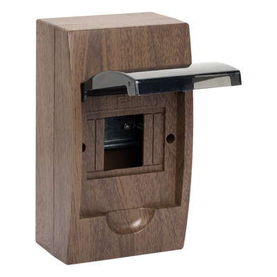 Фотография Щит распределительный навесной ЩРН-П- 4 темное дерево IP41 EKF PROxima, артикул pb40-n-4-dark