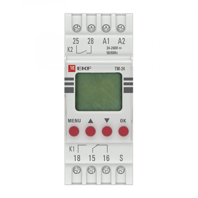 Фотография Реле времени многофункциональное с дисплеем ТМ-24 EKF, артикул tm-24