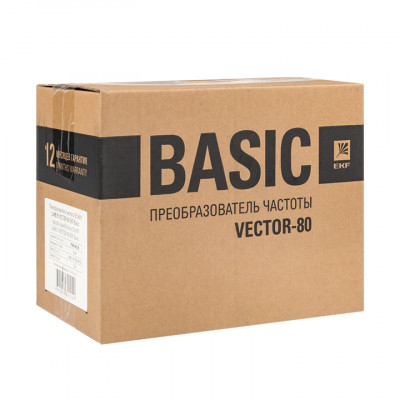 Фотография Преобразователь частоты 5,5 кВт 3х400В VECTOR-80 EKF Basic, артикул VT80-5R5-3B