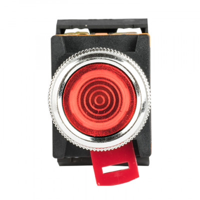 Фотография Кнопка ABLFS-22 с подсветкой красный NO+NC 230В EKF PROxima, артикул ablfs-22-r