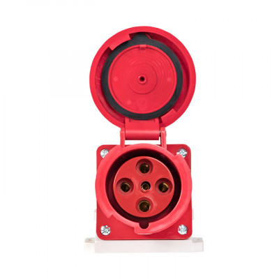 Фотография Розетка стационарная наружная 134 3Р+РЕ 63А 380В IP67 EKF PROxima, артикул ps-134-63-380