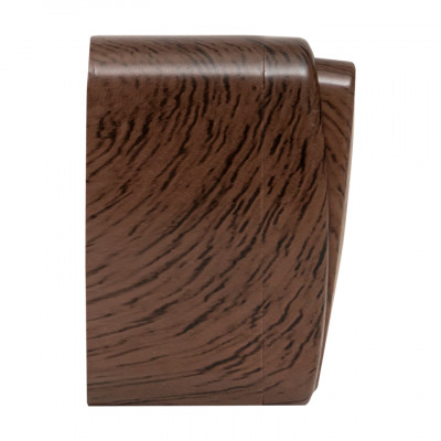 Фотография Выключатель 1-клавишный ОП Минск 10А с индикатором тёмное дерево EKF, артикул EGV10-121-40