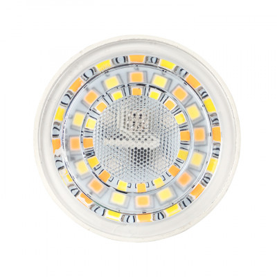 Фотография Умная лампа GU10 EKF Connect 5W WIFI RGBW, артикул slwf-gu10-rgbw