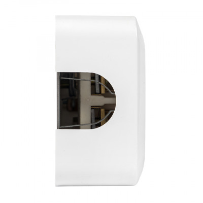 Фотография Розетка двойная (РШ/евро) 32А/16A 250В 2P+PE бел. EKF, артикул AS-250-32/16-O