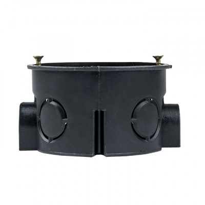 Фотография Коробка установочная приборная КМТ-010-044 со стыковочными узлами и саморезами для твердых стен (71х42) розничный стикер EKF PROxima, артикул plc-kmt-010-044-r