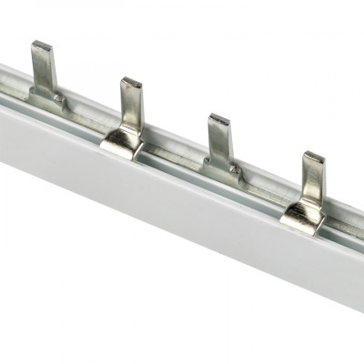 Фотография Шина соединительная типа PIN для 2-ф нагр. 100А 54 мод. EKF PROxima, артикул pin-02-100