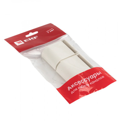 Фотография Заглушка (40х16) (4 шт) белая EKF-Plast, артикул ecw-40-16x4