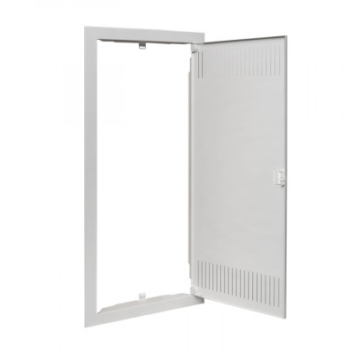 Фотография Дверь металлическая с перфорацией для щита Nova 4 габарит IP40 EKF PROxima, артикул nv-door-pm-4