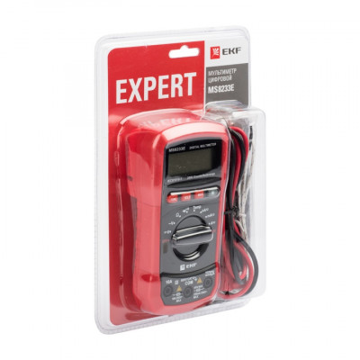 Фотография Мультиметр цифровой MS8233E EKF Expert, артикул In-180701-pm8233E