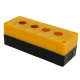Фотография Корпус КП104 пластиковый 4 кнопки желтый EKF PROxima, артикул cpb-104-o