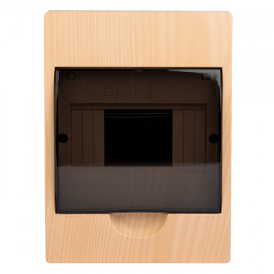 Фотография Щит распределительный навесной ЩРН-П- 6 светлое дерево IP41 EKF PROxima, артикул pb40-n-6-light