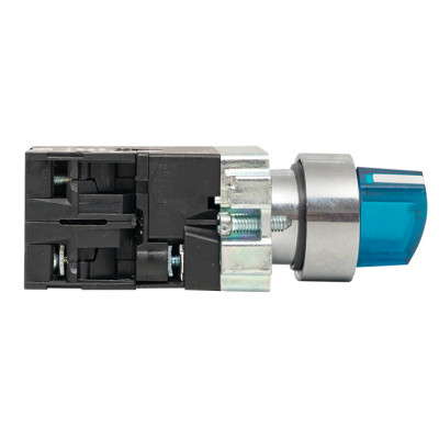 Фотография Переключатель BD33 3P c синей подстветкой 24В NO EKF PROxima, артикул xb2-bk33-b-24