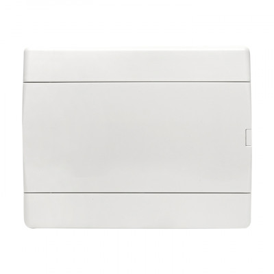 Фотография Щит распределительный ЩРВ-П-12 (пром. упаковка) белая дверца IP41 EKF Basic, артикул pb-v-12w-bas