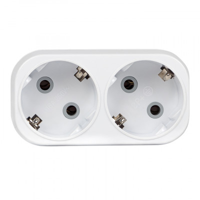 Фотография Разветвитель 2 гн. с/з плоский 16А 250B EKF PROxima, артикул ARP16-2