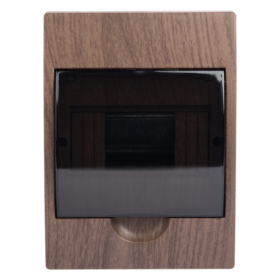 Фотография Щит распределительный навесной ЩРН-П- 6 темное дерево IP41 EKF PROxima, артикул pb40-n-6-dark