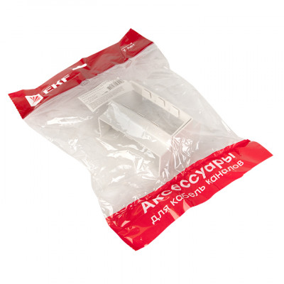 Фотография Угол внутренний (100х40) (2 шт) белый EKF-Plast, артикул ibw-100-40x2