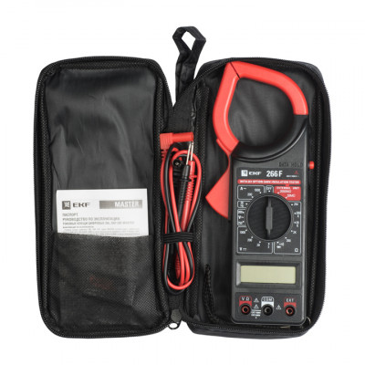 Фотография Токовые клещи цифровые 266F EKF Master, артикул In-180702-bc266F