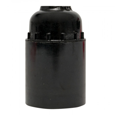 Фотография Патрон карболитовый подвесной Е27 черн. индивидуальный пакет EKF, артикул LHC-E27-s-p