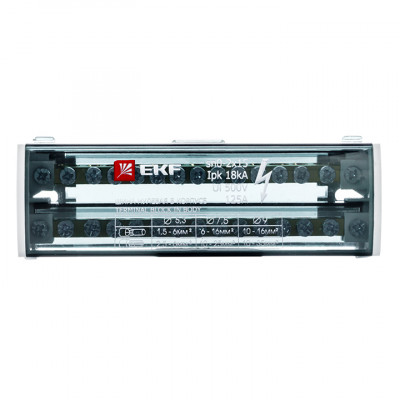 Фотография Шина нулевая в корпусе (2х15) EKF PROxima, артикул sn0-2x15