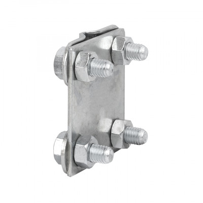 Фотография Зажим контрольный прут-прут (пластина 57х57мм) HZ EKF PROxima, артикул lp-55611