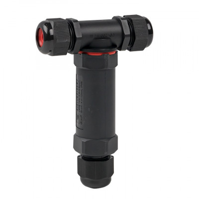 Фотография Кабельный коннектор Т-образный (клеммник 5PIN) IP68 FreeTools, артикул plc-uac-cb5T