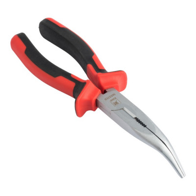 Фотография Длинногубцы изогнутые Master 200 мм EKF Basic, артикул dgi-200-mas