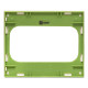 Фотография Стокгольм Рамка для розетки 2-местная белая с  линией цвета зеленый  EKF PROxima, артикул EYM-G-302-20