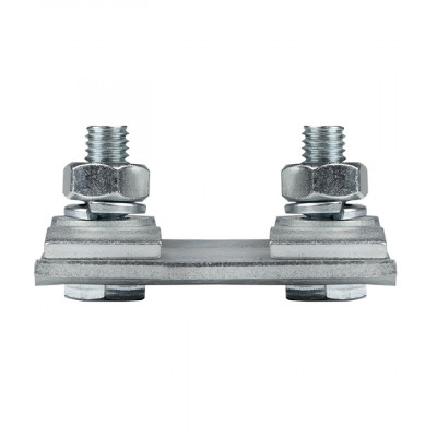 Фотография Зажим соединительный плашечный 2 болта М8 (D провода 9,1...12,0 мм) ПС-2-1 EKF PROxima, артикул ps-2-1