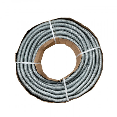 Фотография Металлорукав Р3-ЦХ-12 с протяжкой (100 м) EKF PROxima, артикул mrzn-12-100