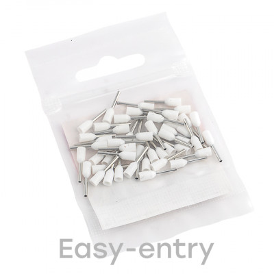 Фотография Наконечник штыревой втулочный изолированный  НШвИ 0,5-8 (50шт.) EKF PROxima, артикул nhvi-0.5-8