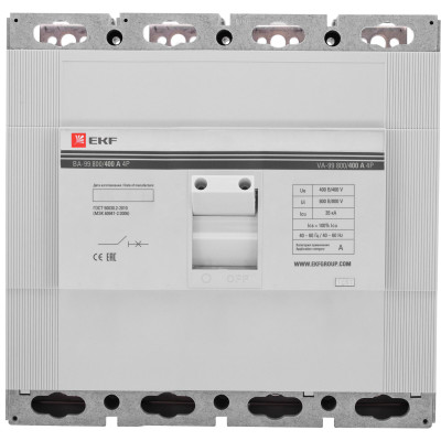 Фотография Выключатель автоматический ВА-99 800/500А 4P 35кА EKF PROxima, артикул mccb99-800-500-4p
