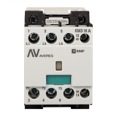 Фотография Контактор КМЭ 22А 1NC 230В АС EKF AVERES, артикул ctr-s-22-01-230-av