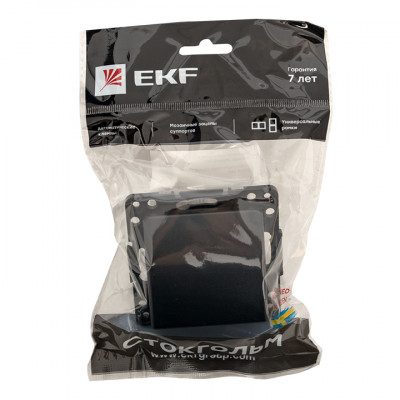 Фотография Стокгольм Механизм Кабельного вывода черный EKF PROxima, артикул EZV-CE-10