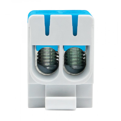 Фотография Клемма силовая вводная двойная КСВ 16-50 синяя EKF PROxima, артикул plc-kvs2-16-50-blue