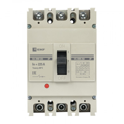 Фотография Выключатель автоматический ВА-99М  250/225А 3P 35кА EKF PROxima, артикул mccb99-250-225m