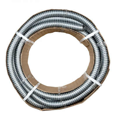 Фотография Металлорукав Р3-ЦХ-20 с протяжкой (15 м) EKF PROxima, артикул mrzn-20-15