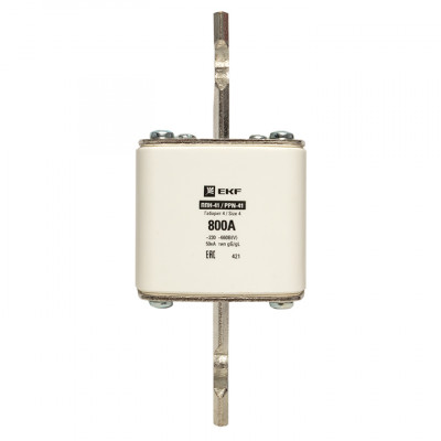 Фотография Плавкая вставка ППН-41 1250/ 800А габарит 4 EKF PROxima, артикул fus-41/1250/800