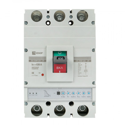 Фотография Выключатель автоматический ВА-99М  630/630А 3P 65кА с электронным расцепителем EKF PROxima, артикул mccb99-630-630me