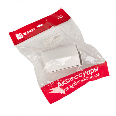 Фотография Угол внешний (100х40) (2 шт) белый EKF-Plast, артикул obw-100-40x2