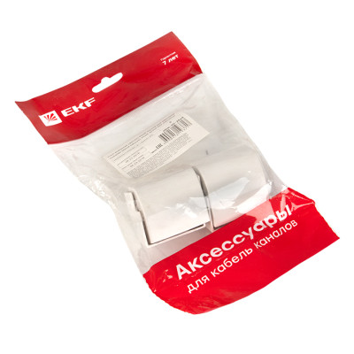 Фотография Угол внешний (40х25) (4 шт) белый EKF-Plast, артикул obw-40-25x4